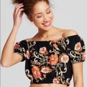 Xhilaration off the shoulder floral top